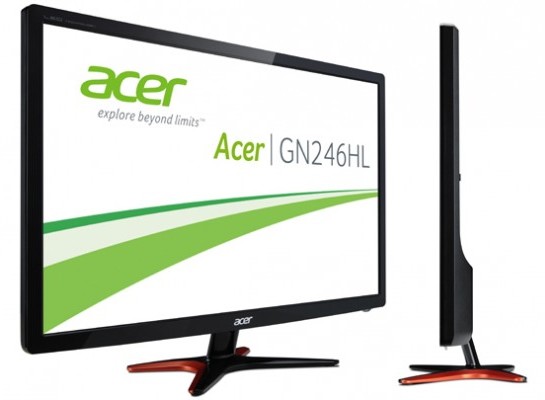 Acer GN246HL - игровой 3D монитор с частотой 144 Гц и откликом в 1 мс