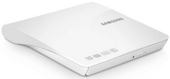 Стильный портативный DVD привод Samsung SE-208DB
