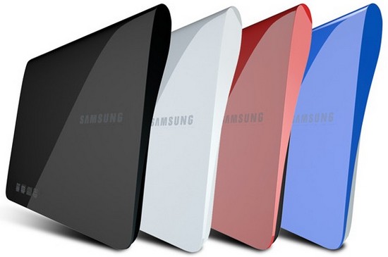 Стильный портативный DVD привод Samsung SE-208DB