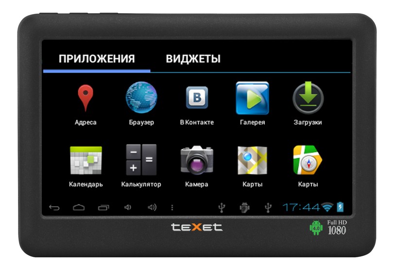 teXet T-990A - медиаплеер/мини-планшет на Android