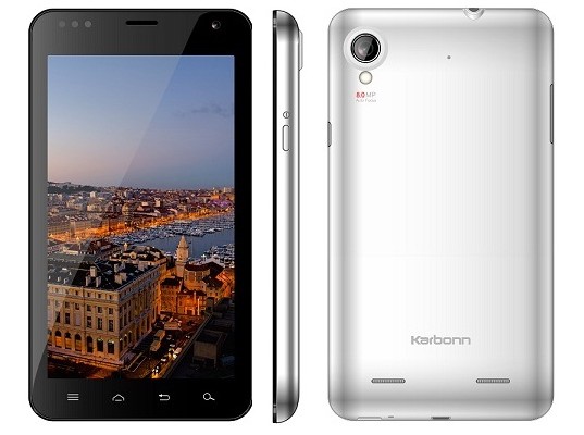Karbonn A30 - недорогой смартфон с 6-дюймовым экраном, мощной батареей, двумя SIM-картами и Android 4.0 ICS