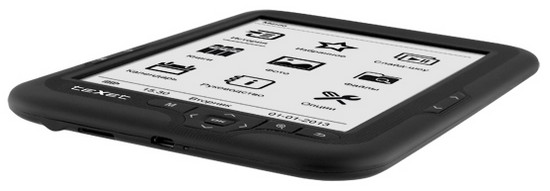 Электронная книга teXet TB-416 - одна из самых недорогих моделей с E-Ink экраном