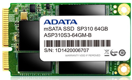 ADATA Premier Pro SP310 - твердотельный mSATA накопитель с поддержкой режима кэш-диска