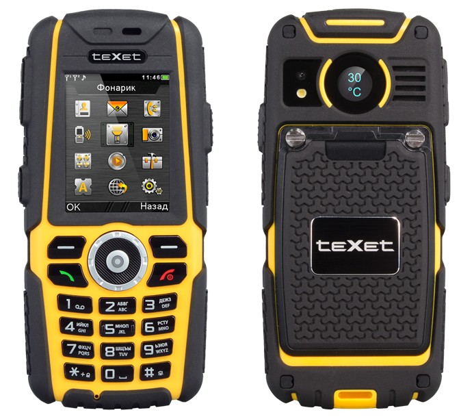 teXet TM-540R - защищенный мобильник с рацией на 1,5 км