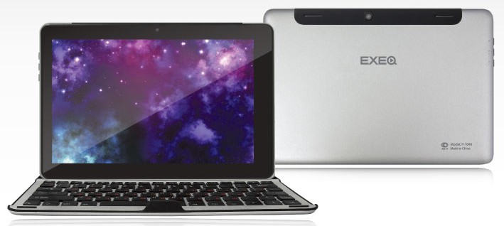 Exeq P-1040 - мощный планшет с беспроводной клавиатурой-чехлом