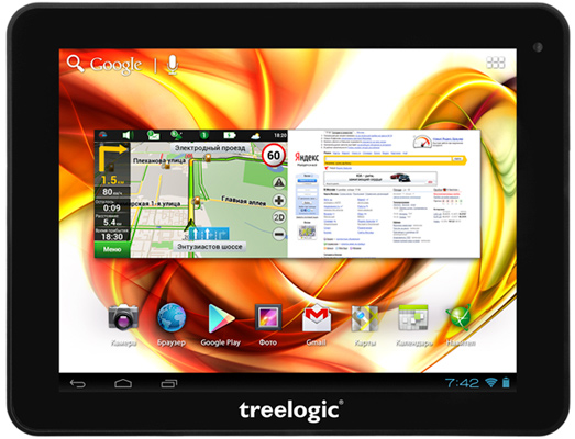 Treelogic Gravis 81 3G - навигационный планшет с 3G-модемом