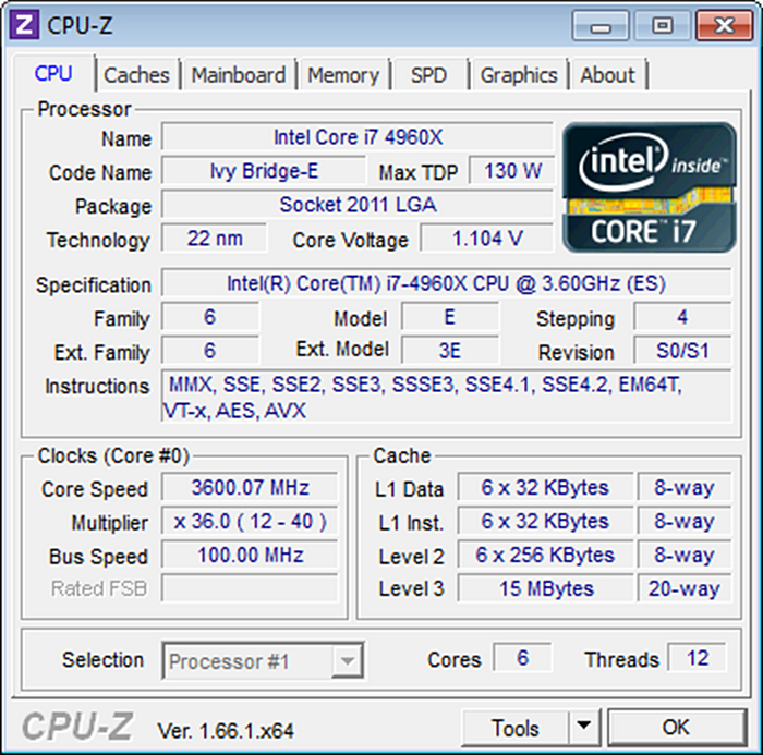 Intel Core i7-4960X Extreme Edition