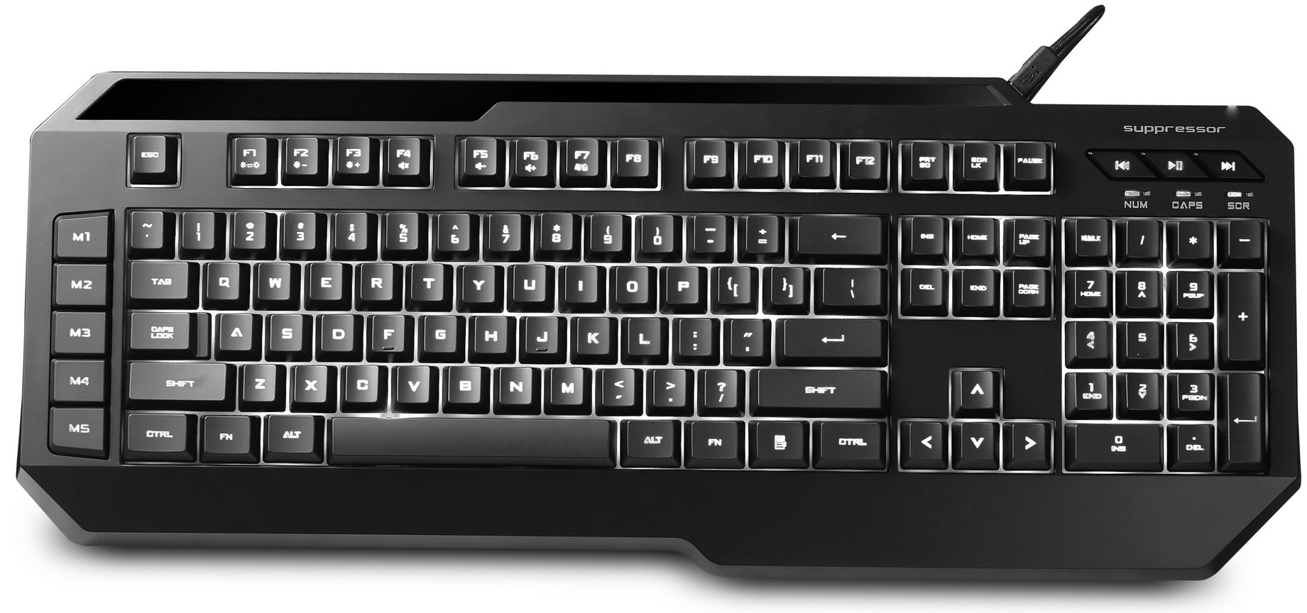 Бесшумная игровая клавиатура CM Storm Suppressor выйдет на российский рынок