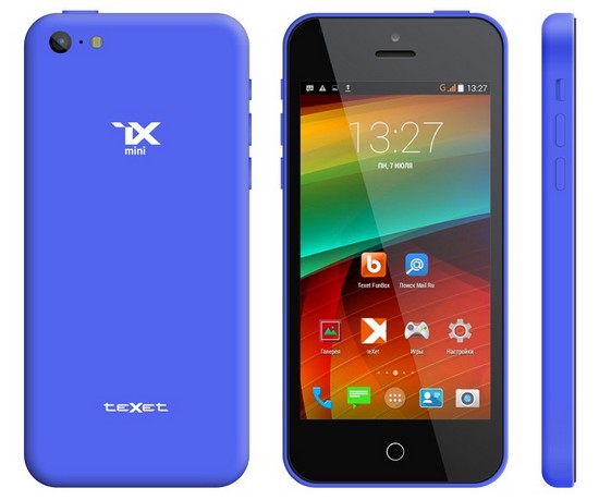 teXet iX-mini - мощный разноцветный смартфон поступил в продажу