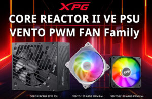 XPG выпускает блок питания CORE REACTOR II VE и семейство вентиляторов VENTO PWM